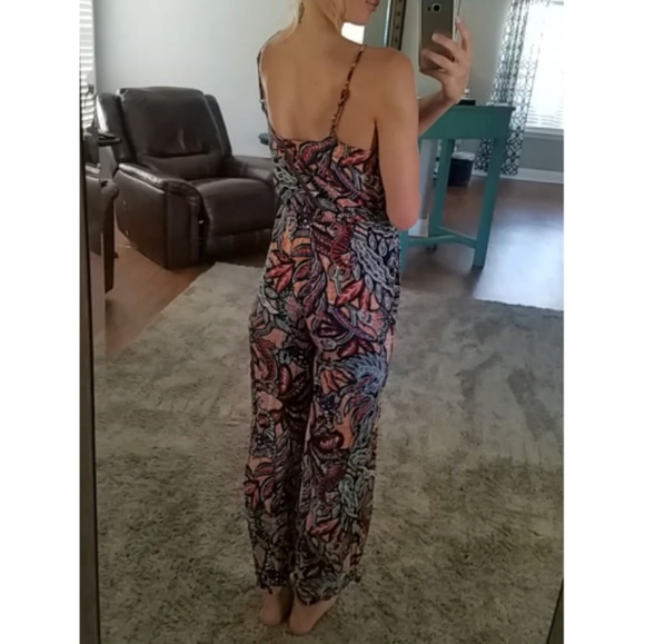 Black patterned jumpsuit - Picture 2 of 2